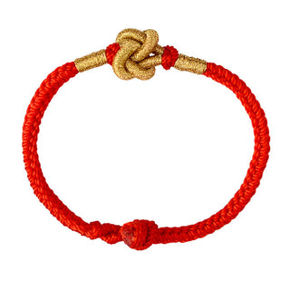 Buddha Gift Handmade Simple Design Chinese Knotting Luck Strength Braid String Bracelet