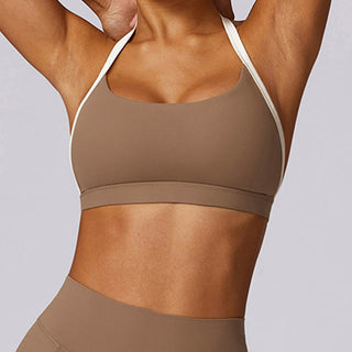 Buddha Gift Solid Color Halter Neck Bra Long Sleeve Crop Tank Top Pants Sports Fitness Gym Yoga Outfits
