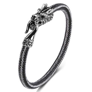 Buddha Gift Dragon Titanium Steel Protection Luck Bracelet