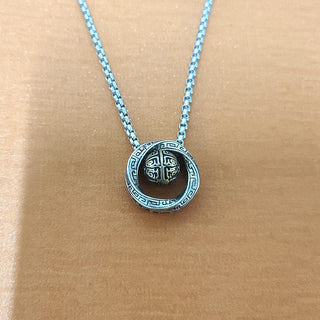 Buddha Gift Mobius Lucky Bead Copper Wealth Necklace Pendant