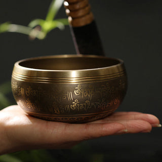Buddha Gift Tibetan Meditation Sound Bowl Handcrafted for Healing and Mindfulness Singing Bowl Set