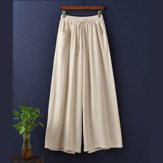 Buddha Gift Plain Wide Leg Pants Dance Women's Yoga Pants With Pockets