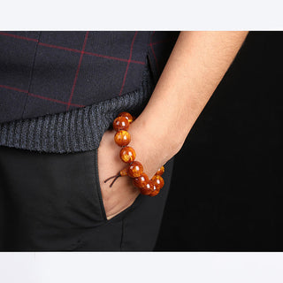 Buddha Gift Golden Sea Willow Success Positive Bracelet Mala