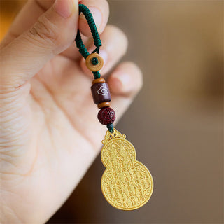Buddha Gift Wu Lou Gourd Fu Character Tai Sui Amulet Fortune Phone Hanging Decoration Key Chain
