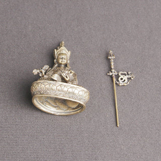 Buddha Gift Padmasambhava Buddha Figure Serenity Copper Statue Decoration Temple Ornament