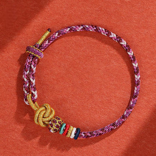 Buddha Gift Handmade Dunhuang Colorful Rope Protection Braid String Bracelet