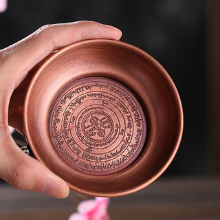 Buddha Gift Small Copper Prayer Altar Portable Burning Holder Incense Sage Smudging Rituals Use Items