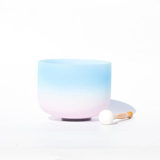 Buddha Gift Tibetan Crystal Sound Bowl Handcrafted for Yoga and Meditation Singing Bowl With Bag
