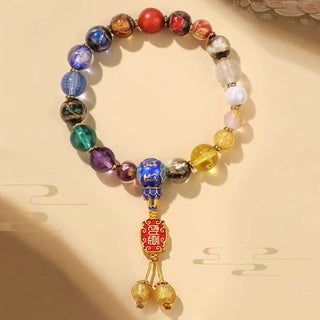 Buddha Gift Tibetan Colorful Incense Ash Liuli Glass Bead Om Mani Padme Hum Dorje Vajra 18 Beads Wrist Mala