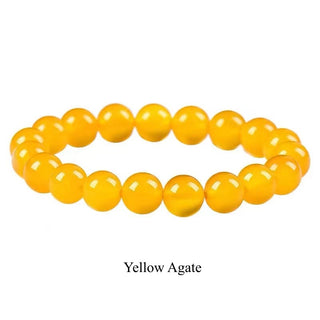 Buddha Gift Natural Stone Quartz Healing Beads Bracelet