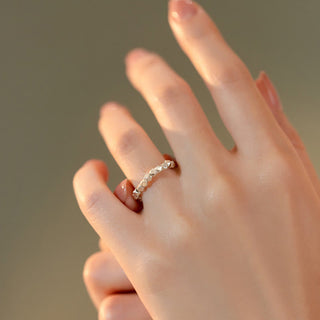 Buddha Gift 925 Sterling Silver Beaded Blessing Ring