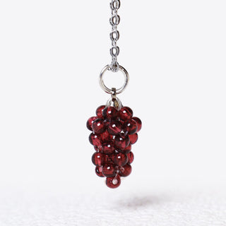 Buddha Gift Natural Garnet Red Agate Black Onyx Protection Necklace Pendant