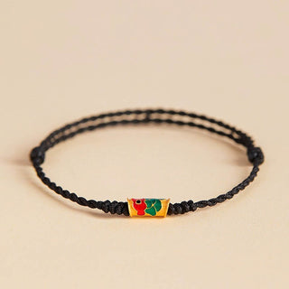 Buddha Gift Handcrafted Koi Fish Wealth Prosperity Braided Rope Bracelet