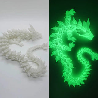 Buddha Gift Feng Shui Dragon Luminous 3D Printed Dragon Luck Success Home Decoration