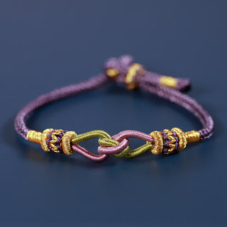 Buddha Gift Handmade Knotting Faith Strength Braid String Bracelet