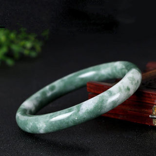 Buddha Gift Natural Jade Luck Abundance Bangle Bracelet