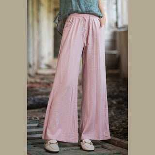Buddha Gift Plain Wide Leg Pants Dance Women's Yoga Pants With Pockets