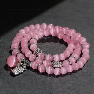 Buddha Gift Cat Eye PiXiu Support Triple Wrap Bracelet