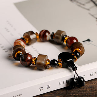 Buddha Gift Natural Sardonyx Luck Bracelet