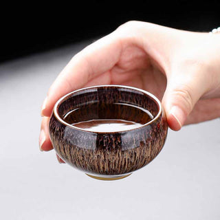 Buddha Gift Small Koi Fish Kiln Change Chinese Jianzhan Ceramic Teacup Kung Fu Tea Cup 60ml