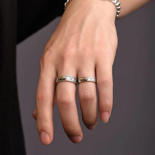 Buddha Gift PiXiu Om Mani Padme Hum Heart Sutra Luck Wealth Couple Ring