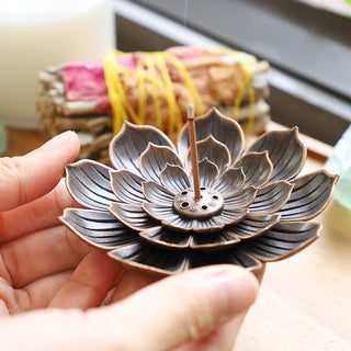 Buddha Gift Creative Six-hole Lotus Incense Burner