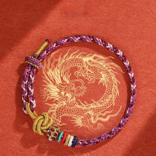 Buddha Gift Handmade Dunhuang Colorful Rope Protection Braid String Bracelet