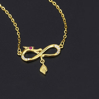 Buddha Gift 999 Sterling Silver Year Of The Dragon Endless Knot Tail Charm Protection Necklace Pendant