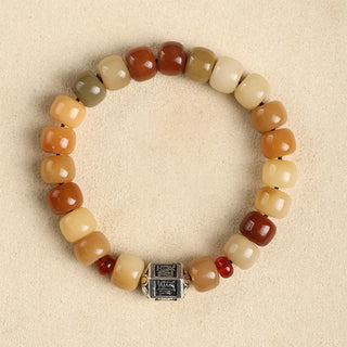 Buddha Gift Natural Bodhi Seed The Lord of the Corpse Forest Om Mani Padme Hum Wisdom Bracelet