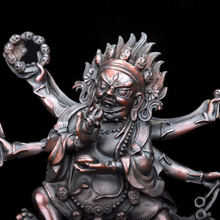 Buddha Gift Tibet Mahakala Bodhisattva Figurine Compassion Copper Statue Decoration