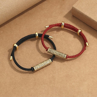 Buddha Gift Tibet Handmade Tai Sui Rope Protection Strength Braided Bracelet