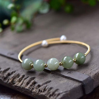 Buddha Gift Jade Abundance Luck Blessing Bracelet Bangle