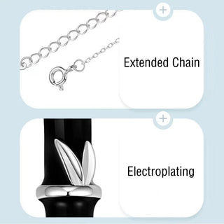 Buddha Gift Bamboo Design Copper Luck Couple Necklace Pendant