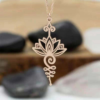 Buddha Gift Lotus Luck Wealth Necklace Pendant