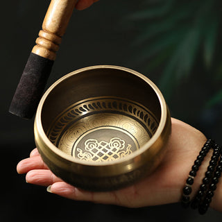 Buddha Gift Tibetan Meditation Sound Bowl Handcrafted for Healing and Mindfulness Singing Bowl Set