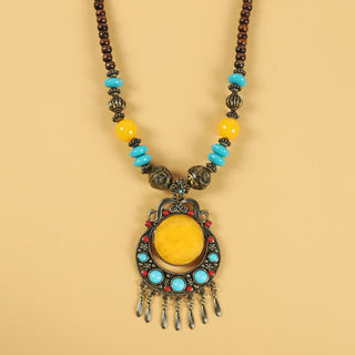 Buddha Gift Tibetan Retro Beads Tassel Hair Decoration Hair Accessories