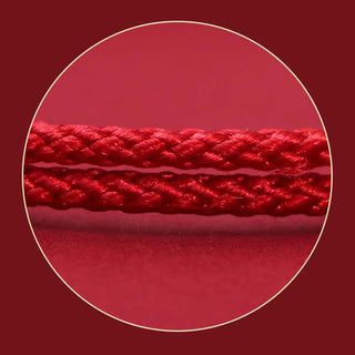 Buddha Gift 925 Sterling Silver PiXiu Fu Character Wealth Luck Handmade Braided Bracelet