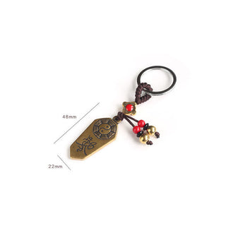 Buddha Gift Feng Shui Bagua Yin Yang Balance Peace Keychain