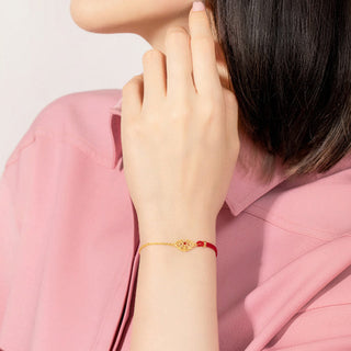 Buddha Gift Lock of Good Wishes Luck Strength Chain Bracelet