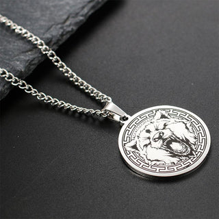 Buddha Gift Animal Titanium Steel Chain Necklace Protection Pendant