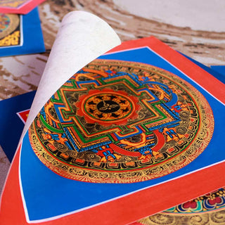 Buddha Gift Tibetan Handmade Thangka Painting Blessing Thangka Blind Box Random Color Pattern