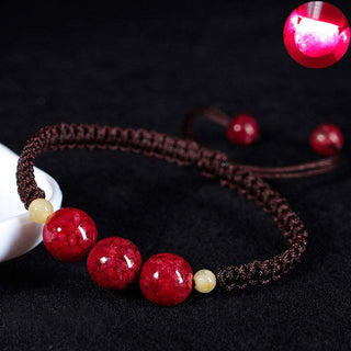 Buddha Gift Cinnabar Blessing Red String Bracelet For Kids