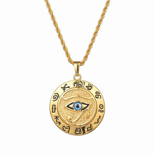 Buddha Gift Eye of Horus Protection Necklace Pendant
