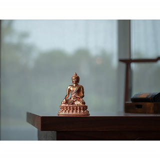 Buddha Gift Gautama Shakyamuni Buddha Figurine Serenity Copper Statue Home Decoration