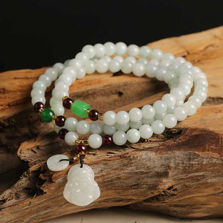 Buddha Gift Natural Jade Pixiu Buddha Abundance Bracelet