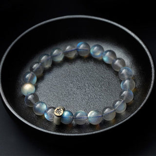 Buddha Gift 12 Chinese Zodiac Moonstone Calm Love Bracelet