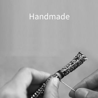 Buddha Gift 925 Sterling Silver Perfect Knot King Kong Knot Faith Strength Bracelet