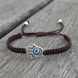 Buddha Gift Handmade Hamsa Symbol Protection Luck String Bracelet