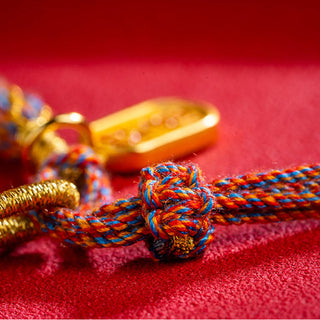 Buddha Gift Handmade Multicolored Tibetan Om Mani Padme Hum Ruyi Auspicious Charm Braided Bracelet