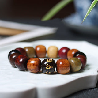 Buddha Gift Tibet Various Wood Om Mani Padme Hum Purity Bracelet